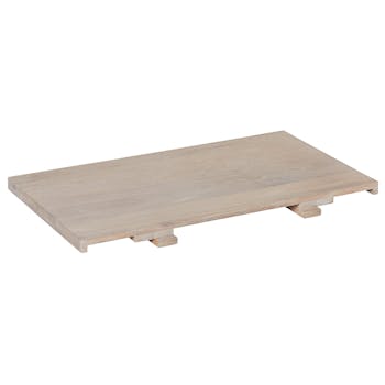 Allonge 50cm pour table MANILLE 180 Chêne massif ciré blanchi 50x90cm MANILLE