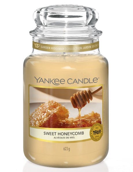 Alvéoles de miel bougie parfumée grande jarre YANKEE CANDLE