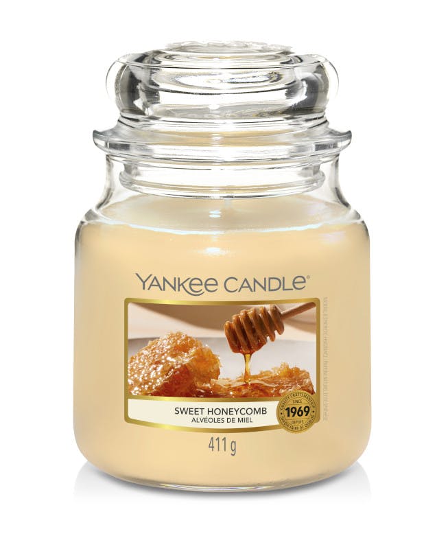 Alvéoles de miel bougie parfumée moyenne jarre YANKEE CANDLE