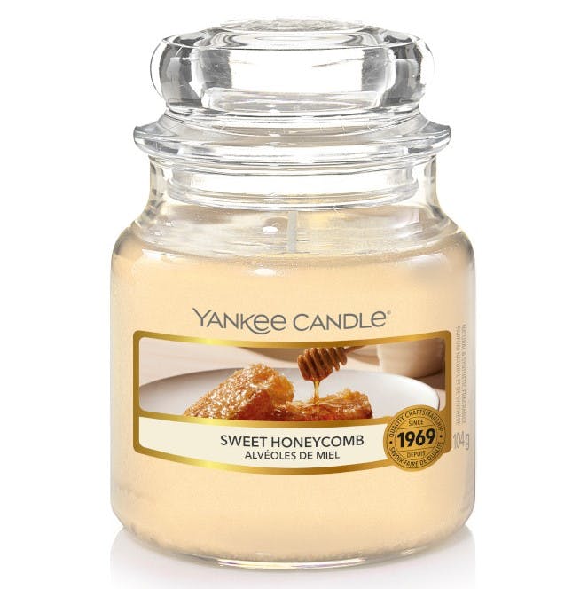 Alvéoles de miel bougie parfumée petite jarre YANKEE CANDLE