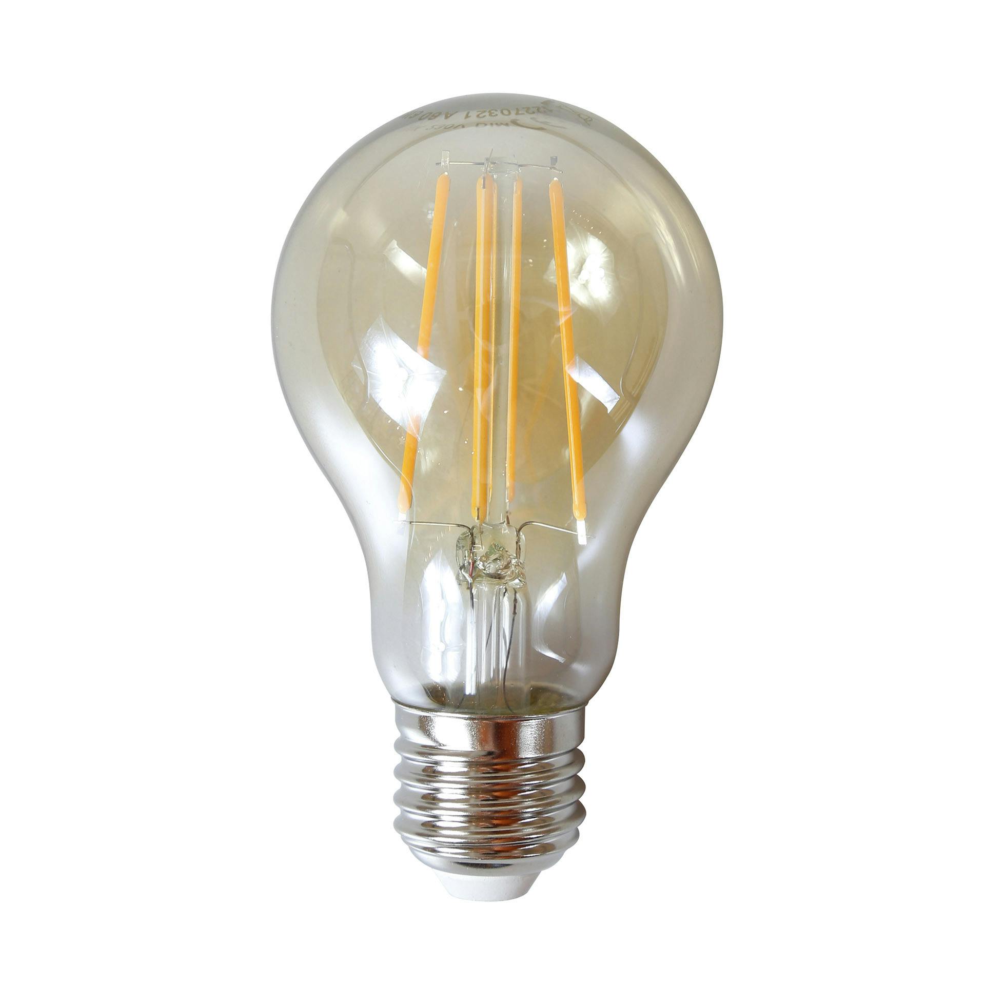Ampoule led à filament lumière chaude ambrée forme poire E27