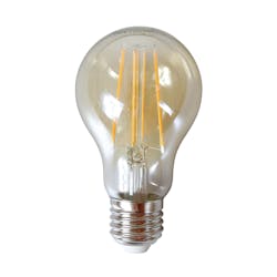 Ampoule poire ambrée LED filament lumière chaude (E27)