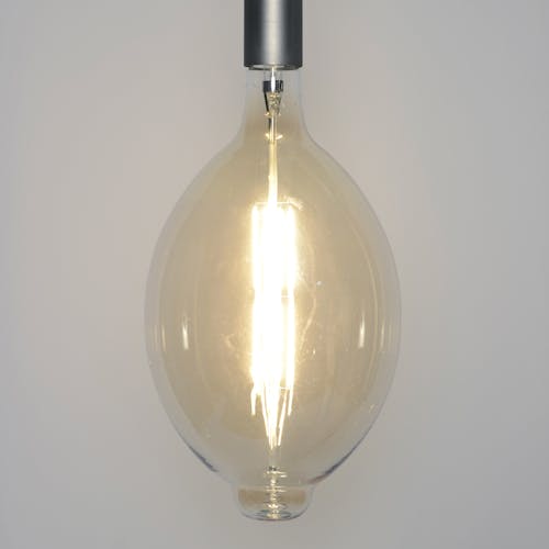Ampoule ovale 33 cm ambré LED filament lumière chaude (E27)