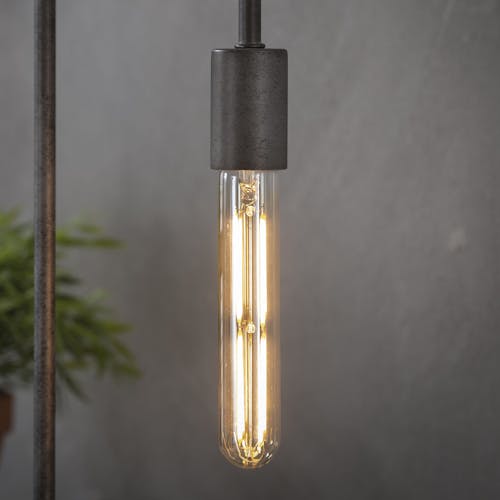 Ampoule tube led ambrée filament lumière chaude 18,5 cm E27