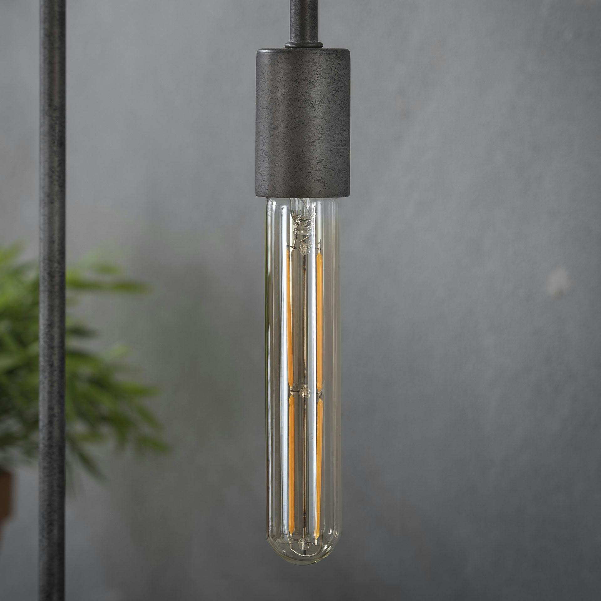 Ampoule tube 18,5 cm ambré LED filament lumière chaude (E27)