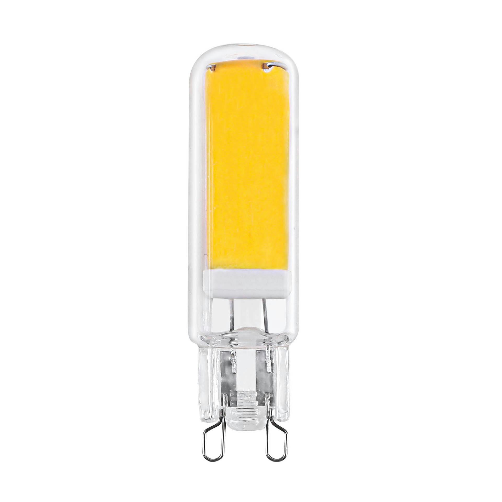 Ampoule tube LED G9 en verre transparent (intensité réglable)