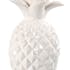 Ananas de décoration céramique blanche 14x14x24cm