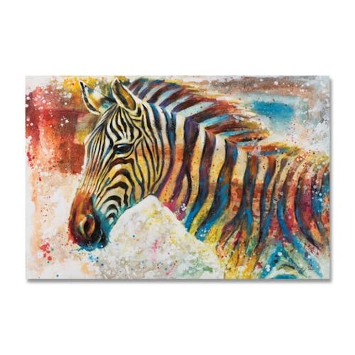 ANIMAUX 80x120 Peinture acrylique rectangle Multicolor