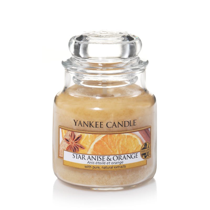Anis étoilé et orange bougie parfumée petite jarre YANKEE CANDLE