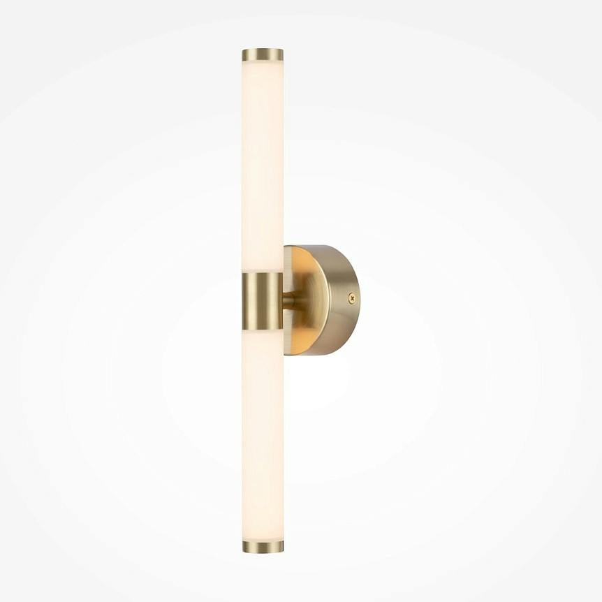 Applique moderne LED - tige dorée & blanc 35, 6 cm DELMAR