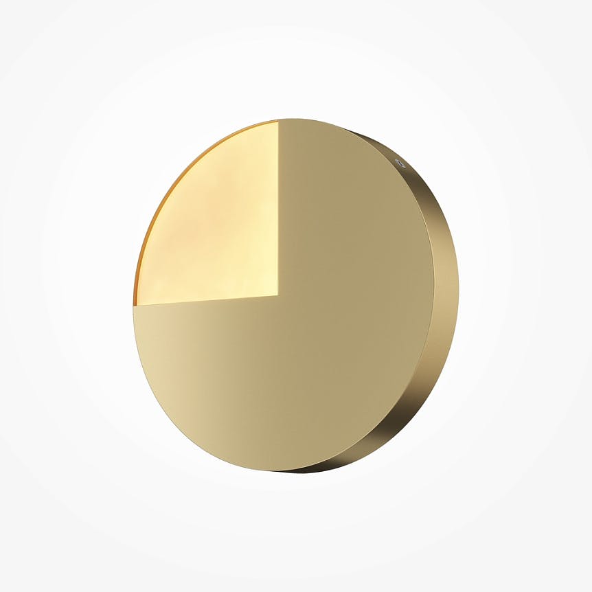 Applique murale moderne à cadran doré ⌀25 cm LAUREL