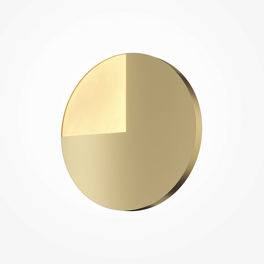 Applique murale moderne à cadran doré ⌀45 cm LAUREL