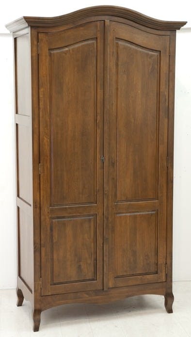 Armoire 2 portes hévéa massif 105x200cm TRADITION