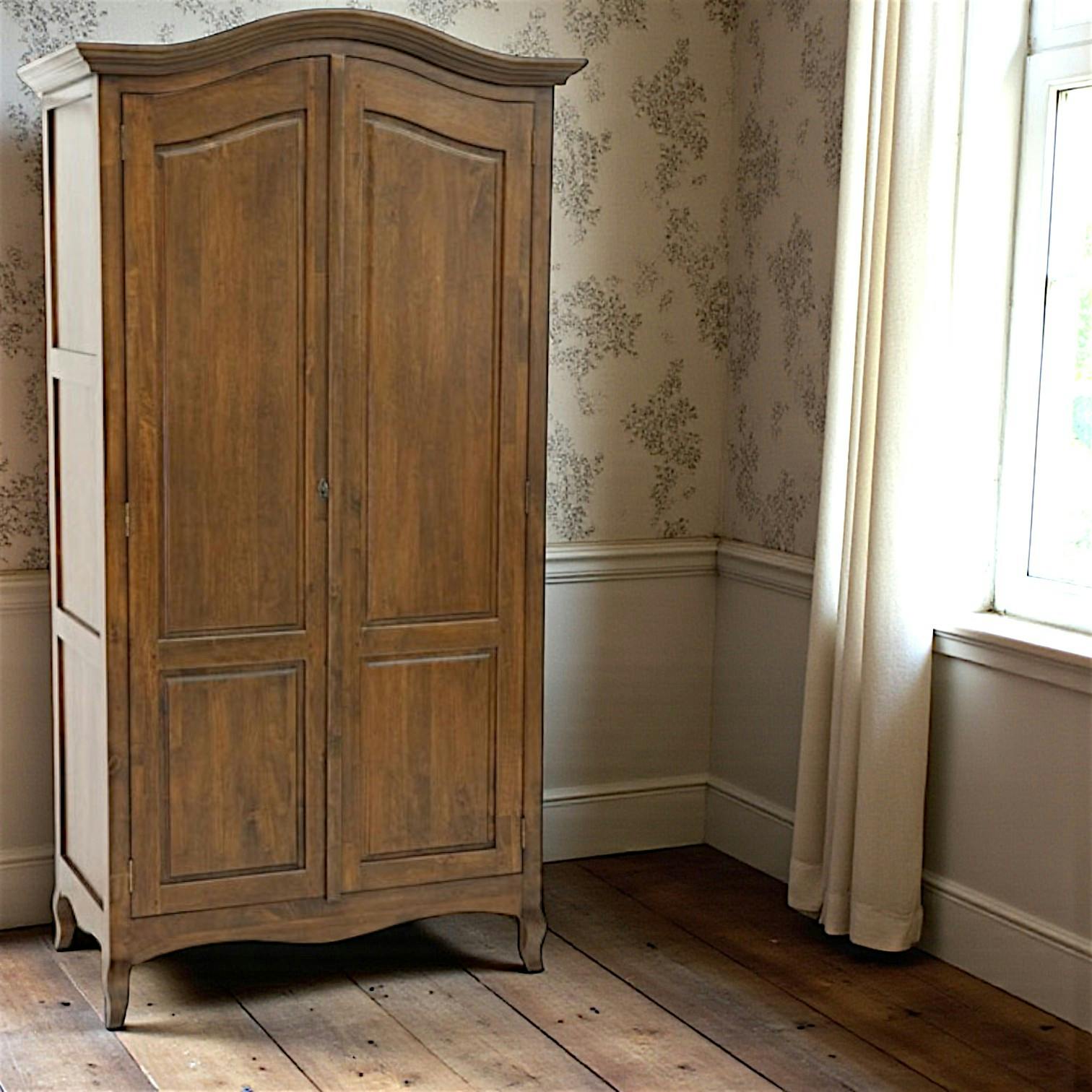 Armoire 2 portes hévéa massif 105x200cm TRADITION