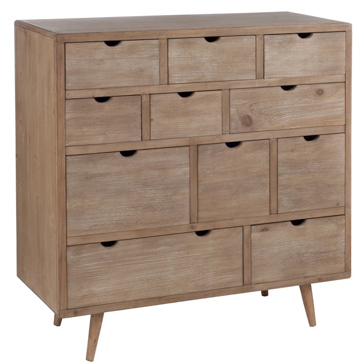 Armoire grainetier en bois 11 tiroirs 96x40x95cm