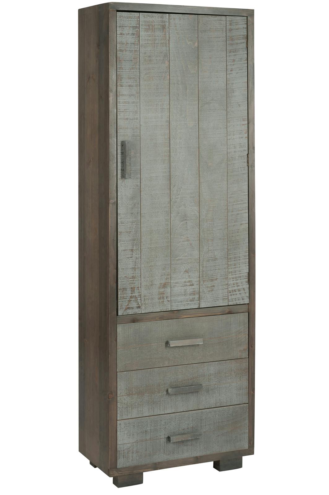 Armoire haute bois grisé FOREST
