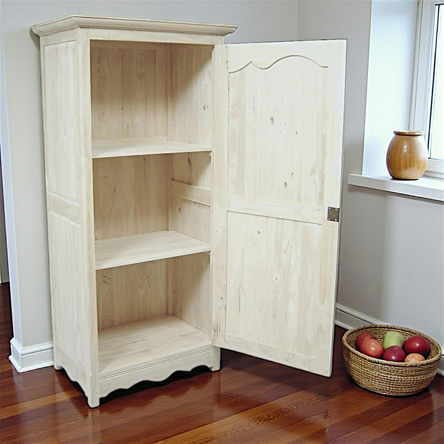 Armoire Hévéa 1 porte 86x54x180cm TRADITION
