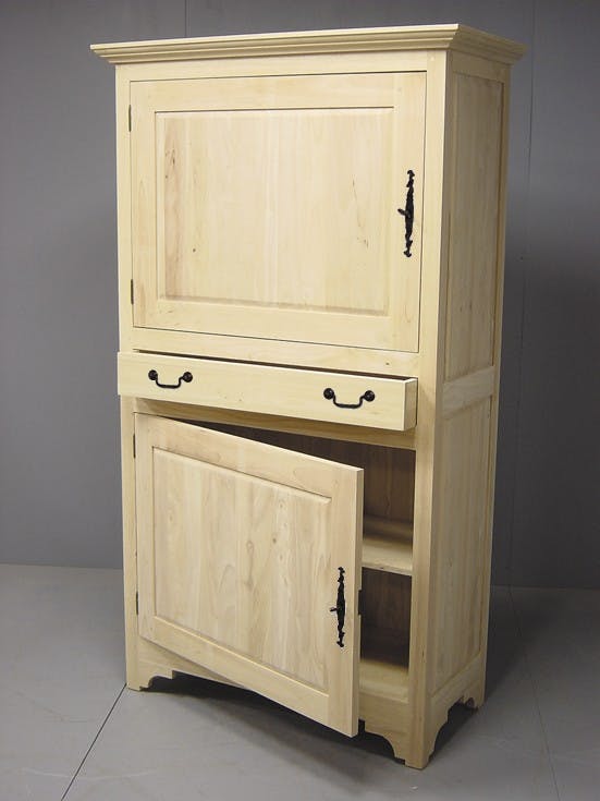 Armoire Hévéa 2 portes, 1 tiroir 105x50x185cm TRADITION