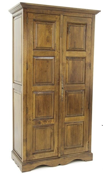 Armoire Hévéa 2 portes 100x50x183cm TRADITION