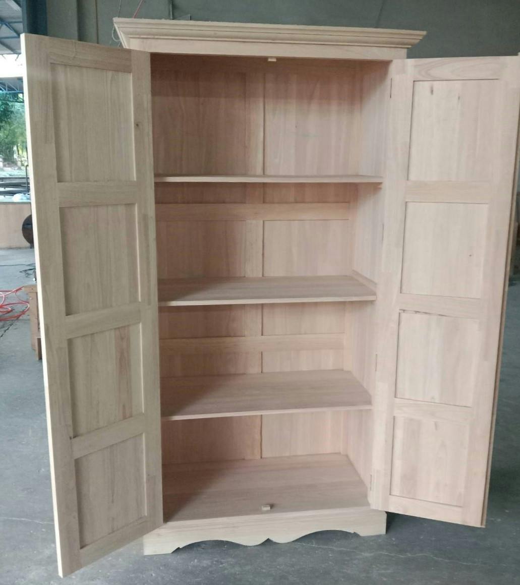 Armoire Hévéa 2 portes 100x50x183cm TRADITION