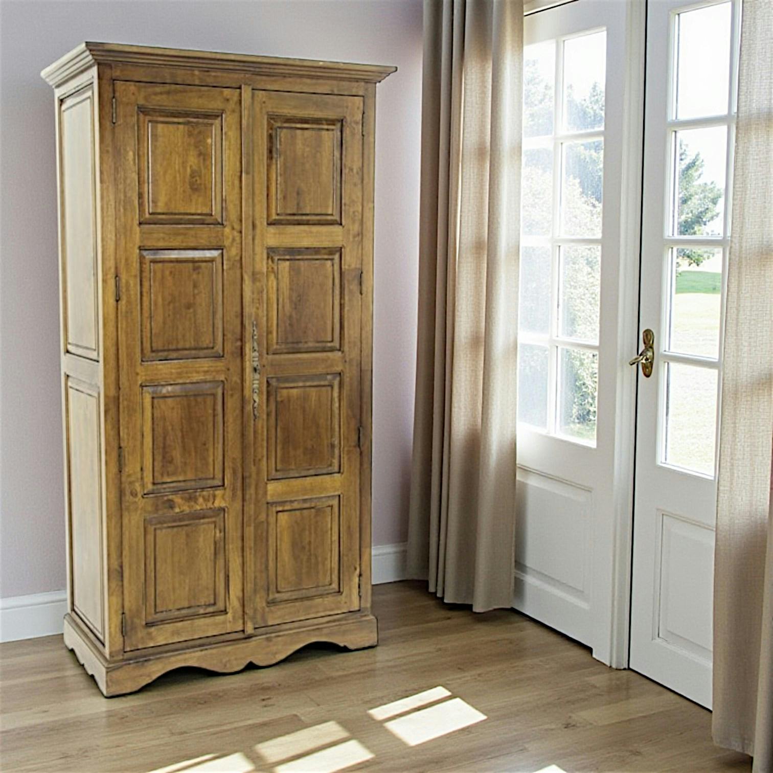 Armoire Hévéa 2 portes 100x50x183cm TRADITION