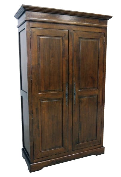 Armoire Hévéa 2 portes 120x60x195cm TRADITION