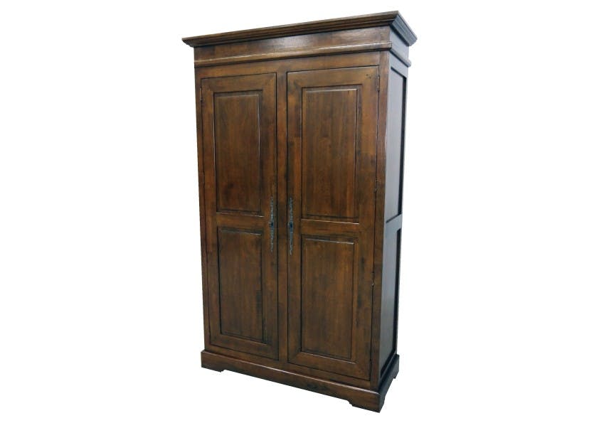 Armoire Hévéa 2 portes 120x60x195cm TRADITION