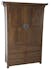 Armoire Hévéa 2 portes, 6 tiroirs 120x45x175cm MAORI