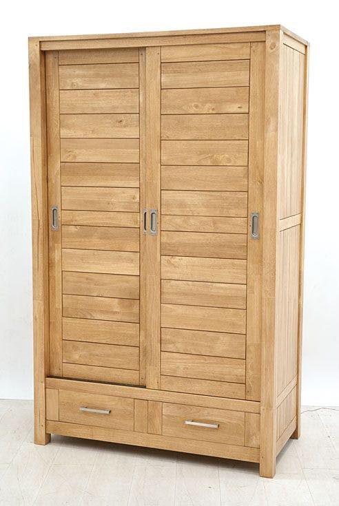 Armoire hévéa moderne 120x196cm ATTAN