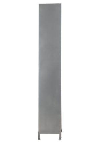 Armoire métallique 3 étagères gris clair 29x41x175 cm ref.30022917