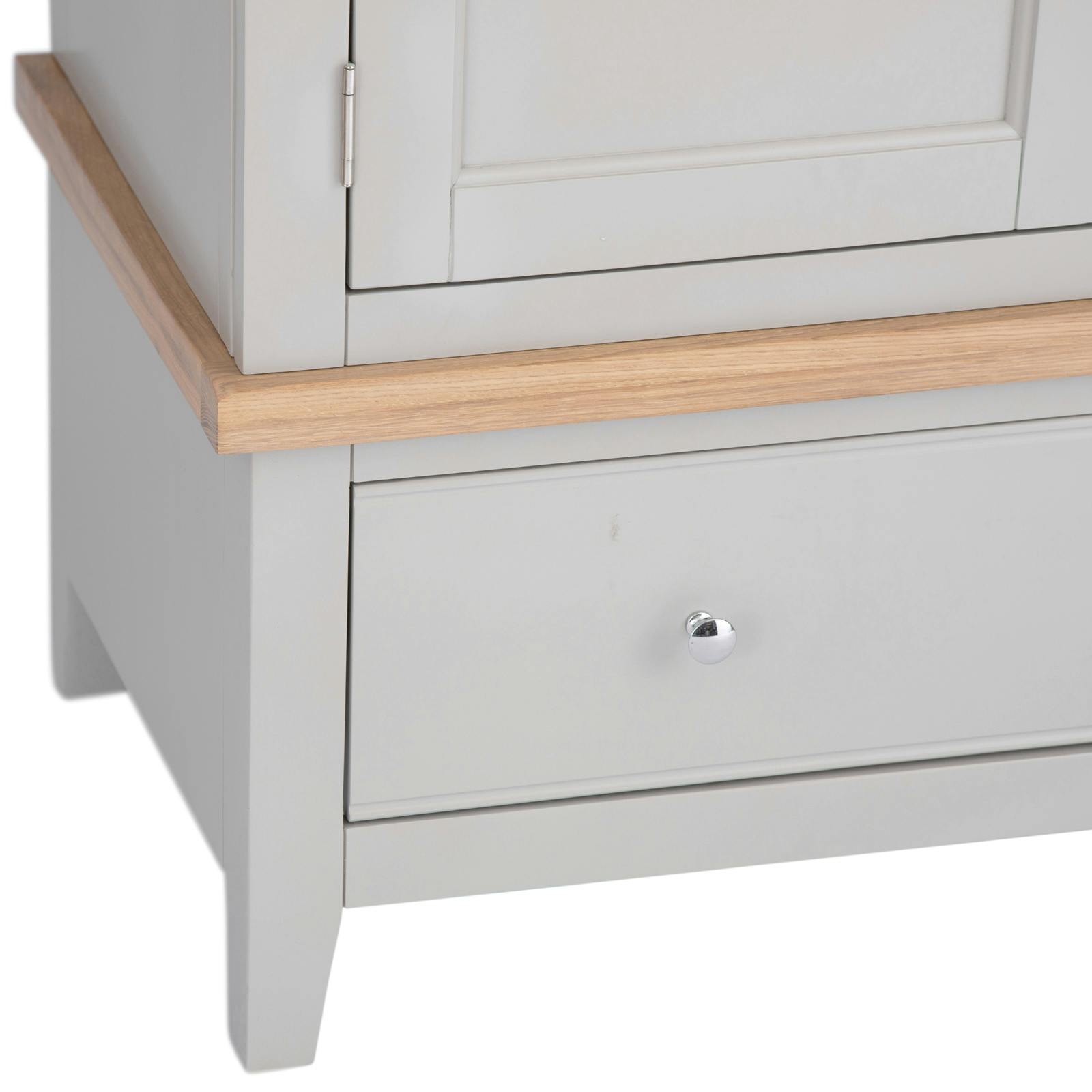 Armoire penderie grise 2 portes PAROS Armoires / Penderies Pier Import