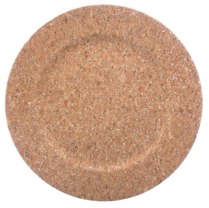 Assiette de présentation aspect liège D33cm