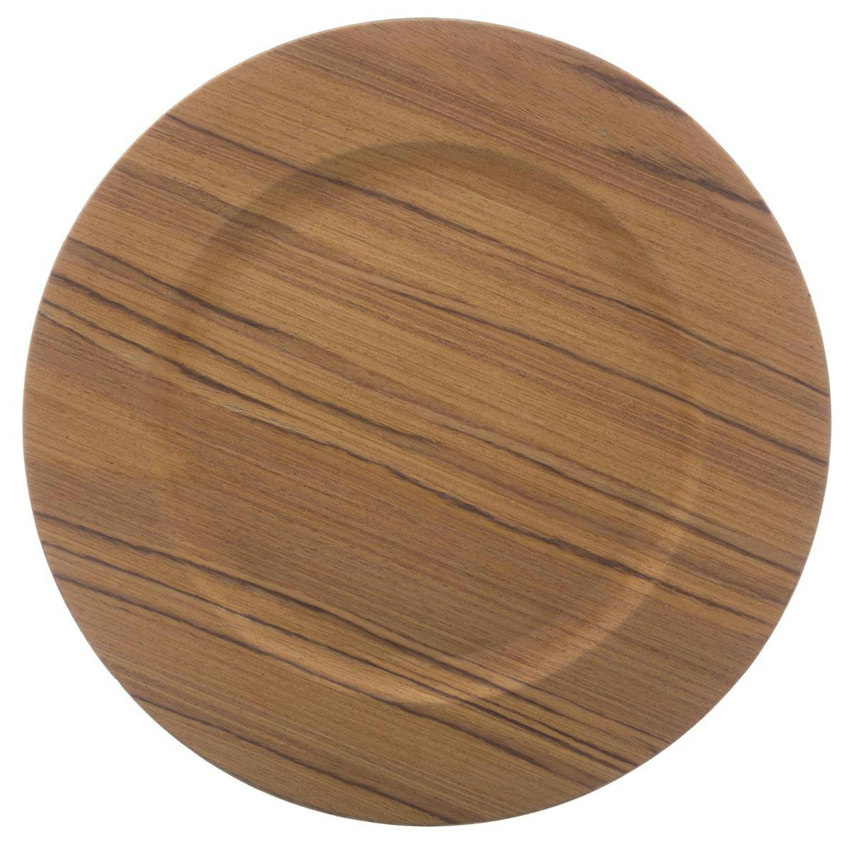 Assiette de présentation couleur bois