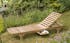 Bain de soleil transat jardin en Teck massif 205cm SUMMER