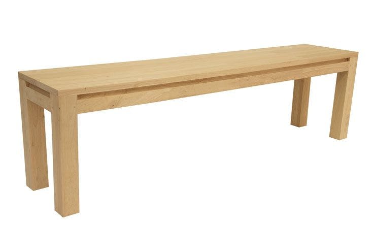 Banc bois moderne hévéa 160cm OLGA