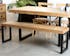 Banc bois recyclé 155cm BRISBANE