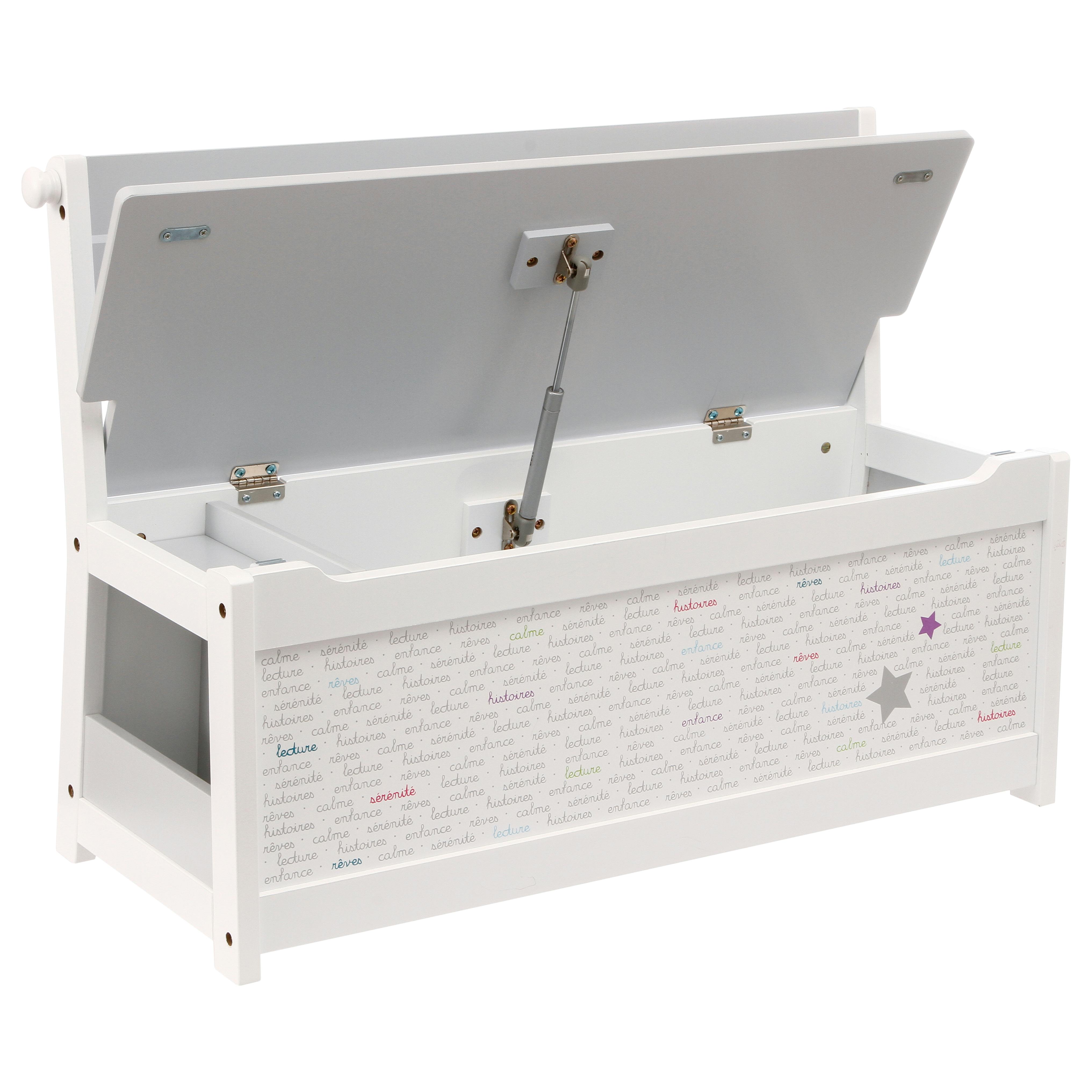 Banc coffre à jouets