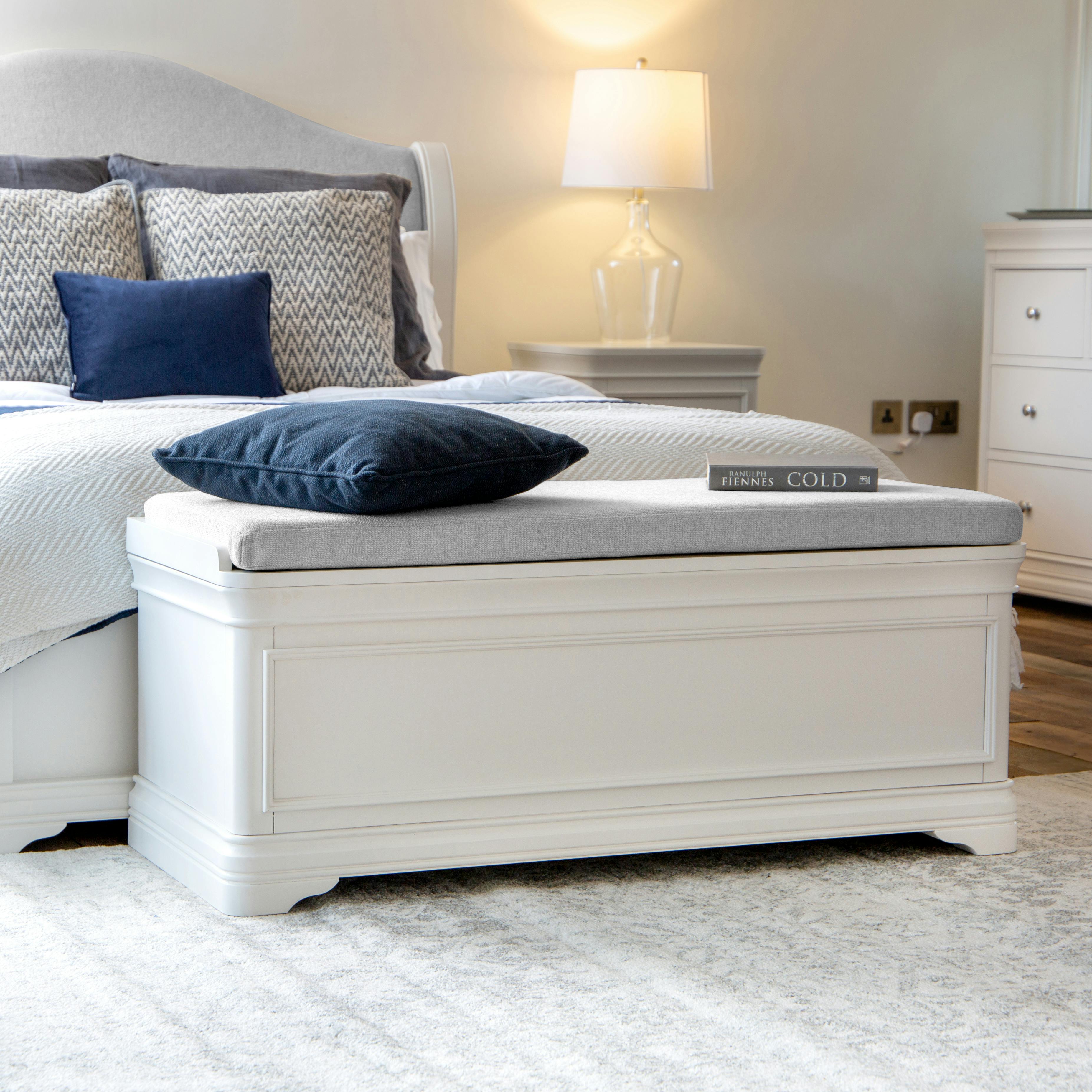 Banc coffre blanc ANDROS