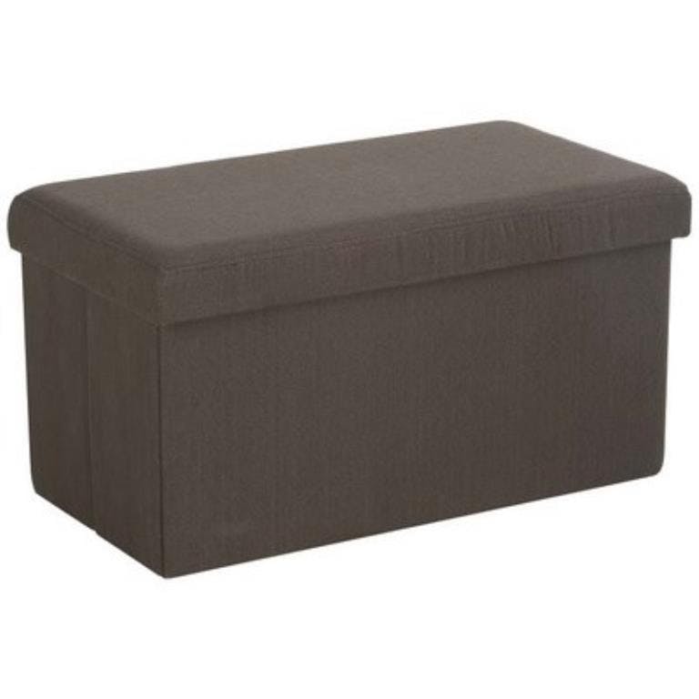 Banc coffre de rangement pliant Marron 76,5x40,5x40,5cm