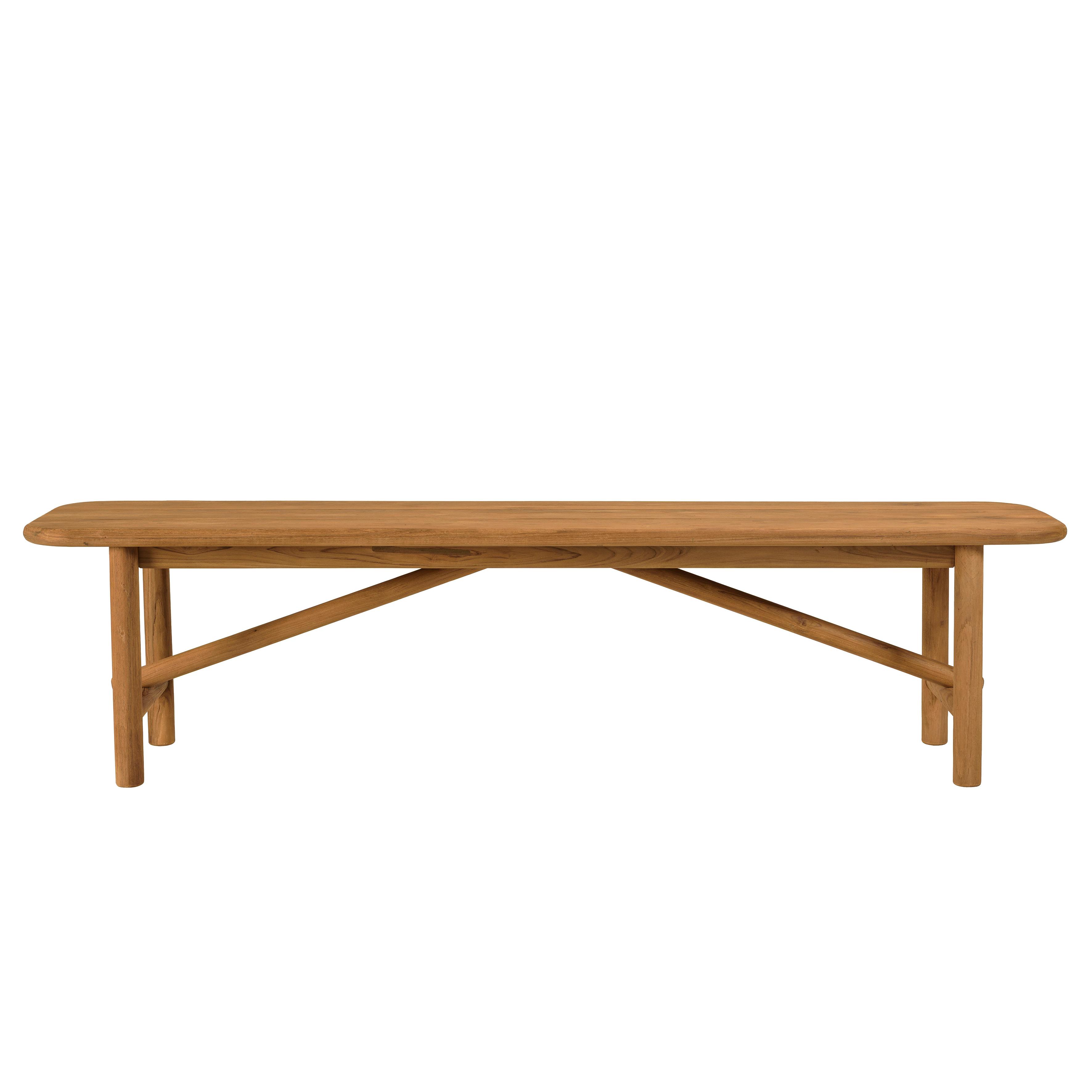 Banc de jardin 180 cm en teck recyclé ORIA