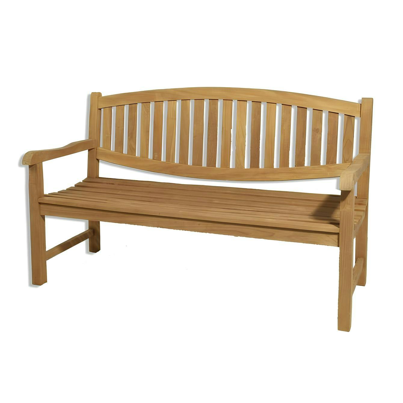 Banc de jardin en Teck brut massif 150cm SUMMER