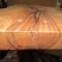 Banc de table à manger bois d'acacia bordure naturelle 100 cm MELBOURNE