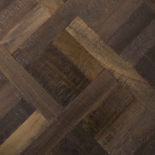 Banc de table en bois de teck brun motif croisé 170 cm AMBON
