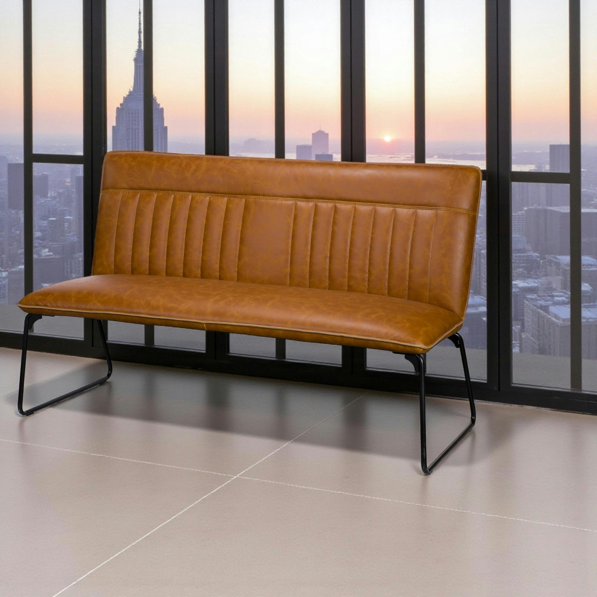 Banc de table industriel camel OKA