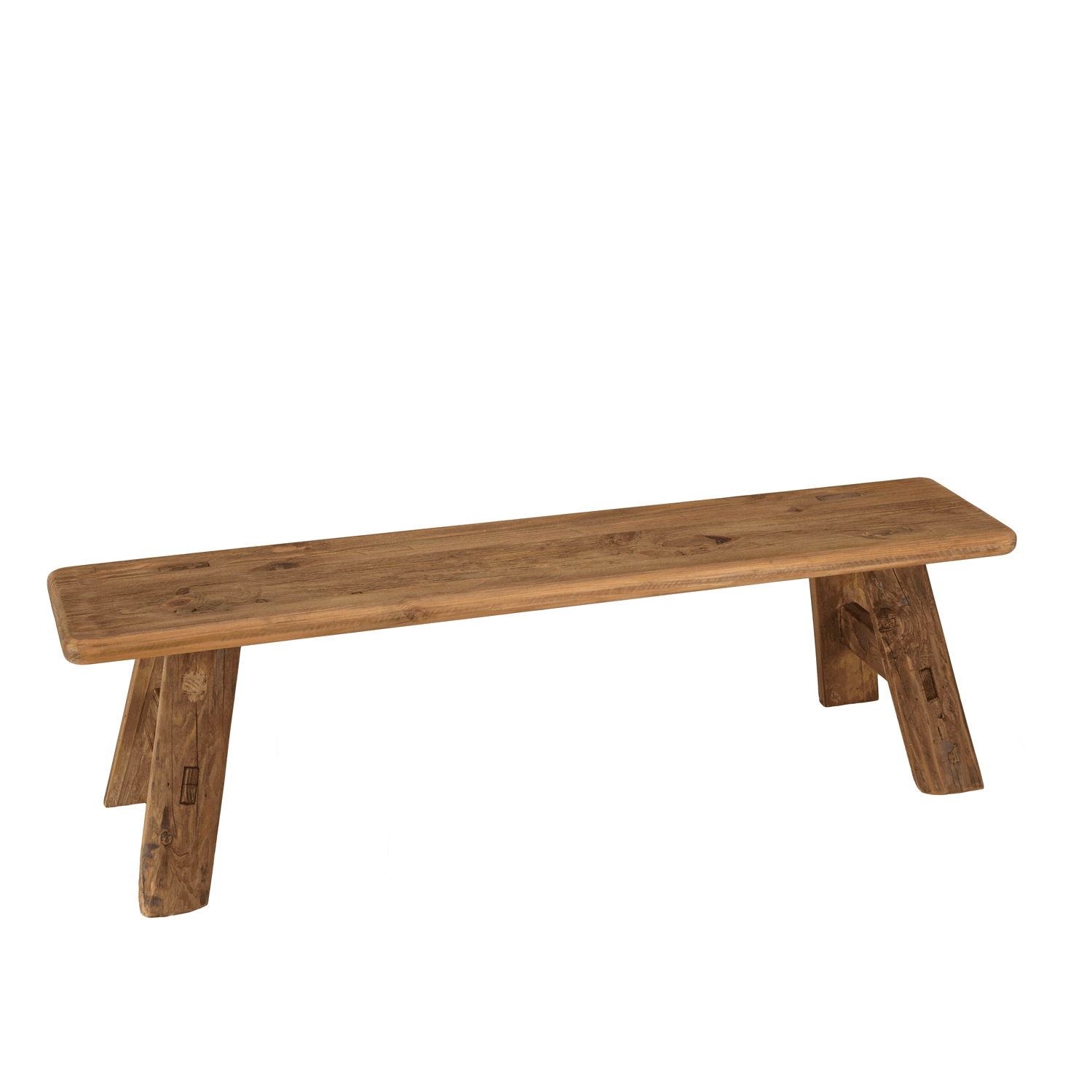 Banc en bois recyclé 140 cm style campagne DENVER