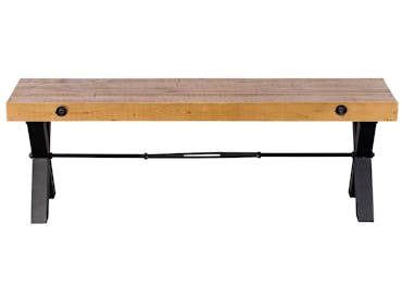  Banc en bois recyclé et métal 140 cm CALGARY