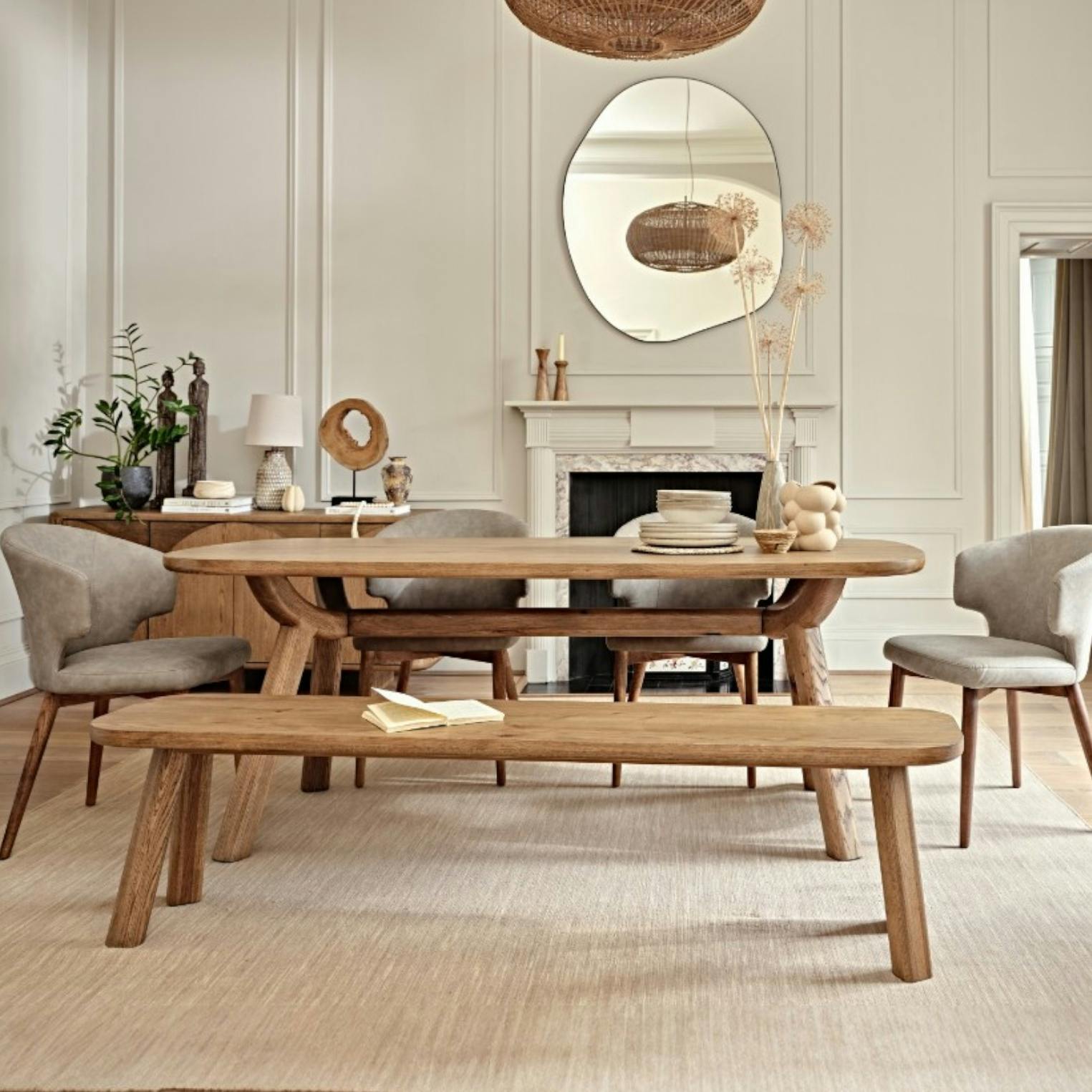 Banc en chêne massif 180 cm KYOTO