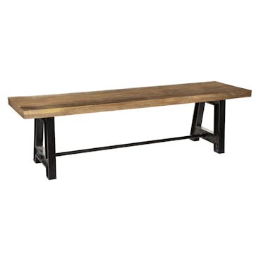 Banc industriel en bois de manguier 165 cm ATELIER