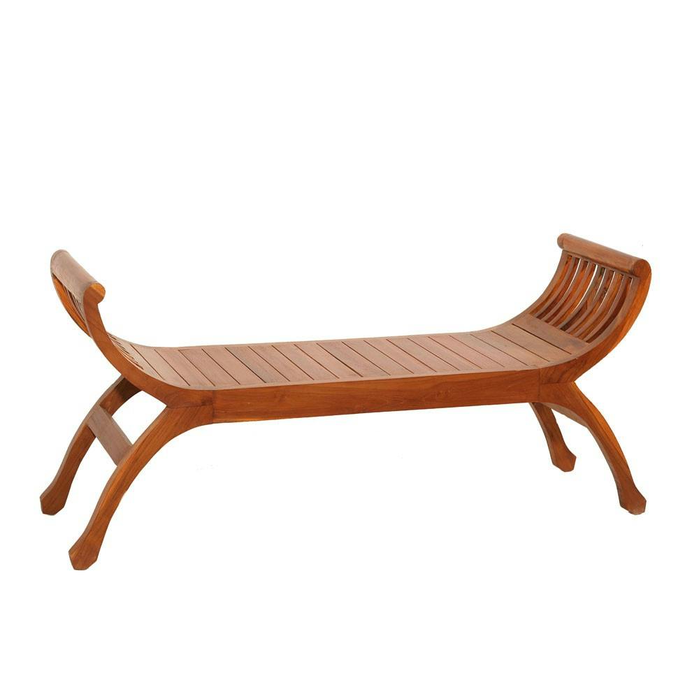 Banc yuyu 2 places teck exotique BISHO