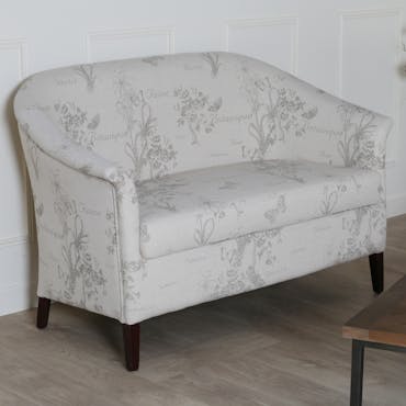  Banquette cabriolet 2 places tissu papillon gris MIRA